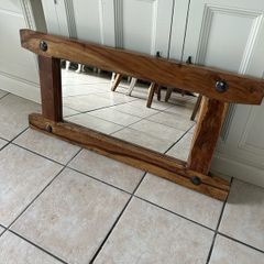 solid wood mirror