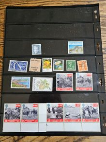 World Stamps UK USA France Denmark New Zealand Swiss India Bermuda Croatia Portugal