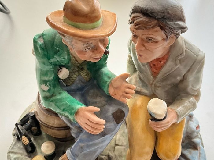 Rare Irish Dresden The Story Teller Guinness Ornament Vintage Collectible