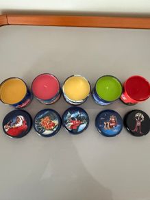 Vintage Coca Cola holiday candles 4 Christmas 1 Halloween