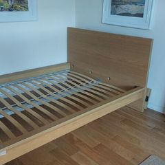 Ikea Malm King size frame oak
