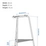 2 IKEA TILLSLAG black metal trestle legs Image 5