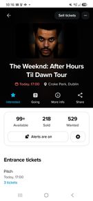 The weekend VIP tickets