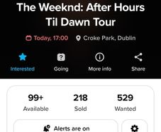 The weekend VIP tickets