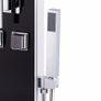 Shower Panel Unit Glass 18x42.1x120 cm Black Image 7