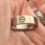 White gold Cartier Love Ring Image 8