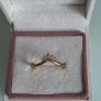 Pandora Tiara wishbone cubic zirconia rose gold plated size 54 perfect condition (no box) Image 2