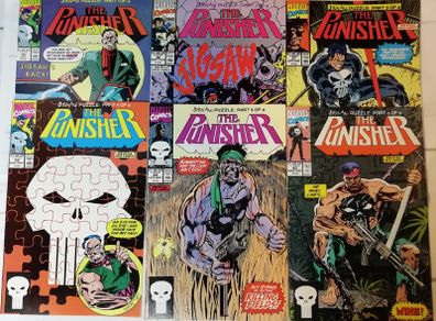 The Punisher Issues 35-40 JIGSAW PUZZLE Parts 1-6 (1990)