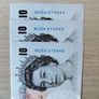 3 ten Pound Notes In Sequence Image 5