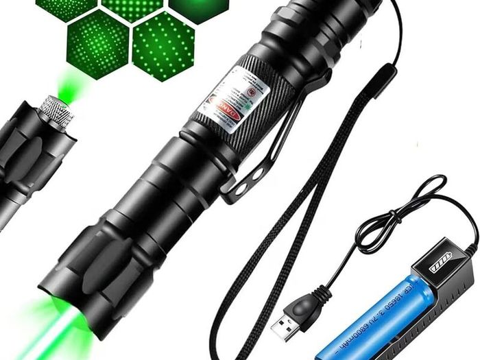 Sky Star Kaleidoscope Powerful 532nm Green Laser Sight laser pointer Powerful Adjustable Focus Lazer with Laser Pen Head