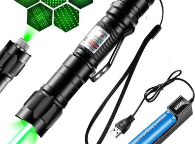 Sky Star Kaleidoscope Powerful 532nm Green Laser Sight laser pointer Powerful Adjustable Focus Lazer with Laser Pen Head