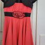 Coral pink coctail dress Image 3