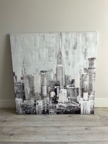Large cityscape canvas - 100x100cm