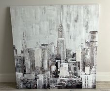 Large cityscape canvas - 100x100cm