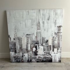 Large cityscape canvas - 100x100cm