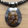 Set of necklaces bohemian style blue and brown Image 2