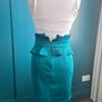 ASOS Teal skirt. Size 8 Image 3