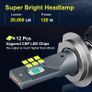 2Pcs 120W 20000LM Car Led Headlight H1 H3 H4 H7 LED Canbus H8 H11 9005 HB3 9006 HB4 High Beam Auto Lights Bulb Image 2