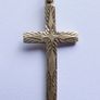 Vintage Solid 9ct Yellow Gold 375 Crucifix Cross Pendant 1,3g Image 3