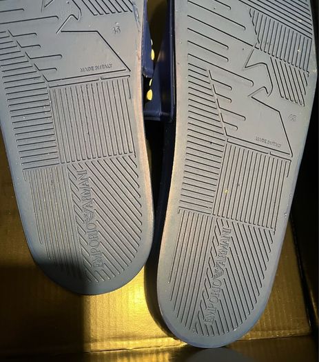 armani sliders size 45