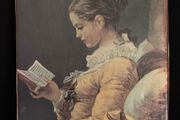 Vintage Canvas Print - "Young Girl Reading" after Jean-Honore Fragonard (38 x 48.5cm)
