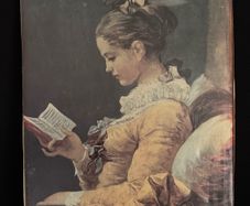 Vintage Canvas Print - "Young Girl Reading" after Jean-Honore Fragonard (38 x 48.5cm)