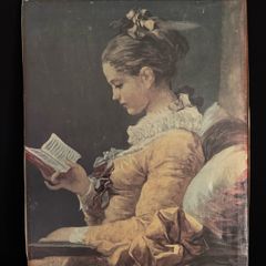 Vintage Canvas Print - "Young Girl Reading" after Jean-Honore Fragonard (38 x 48.5cm)