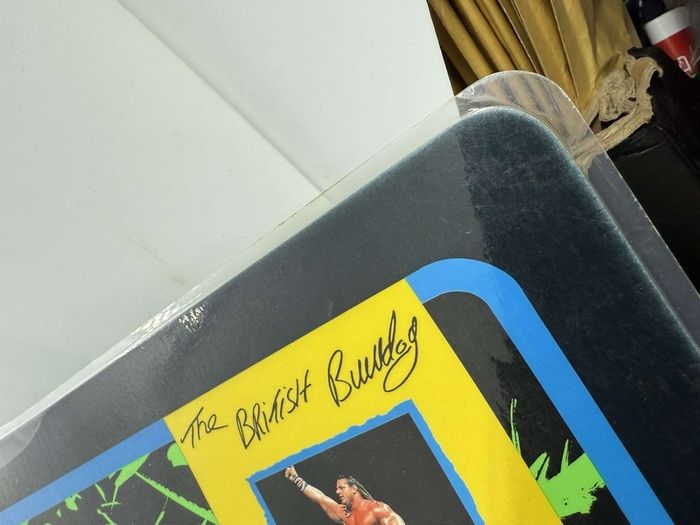 wwe The British Bulldog placemat laminated