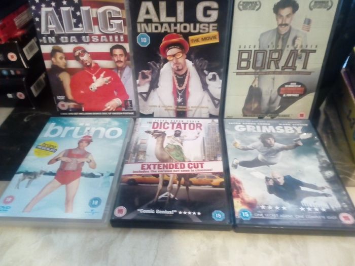 Sacha Baron Cohen Dvd Collection Borat Ali G Grimsby Bruno