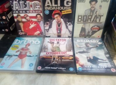Sacha Baron Cohen Dvd Collection Borat Ali G Grimsby Bruno
