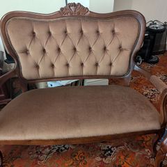 French Victorian Solid Mahogany chair set