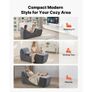 Yoga Chair Chaise, Ergonomic Chaise Lounge Chair for Yoga, Modern Boneless Curved Foam Lounge Indoor for Massage, Stretching, Relaxation, Exercise, Used in Living Room, Bedroom, Balcony, Grey Image 6
