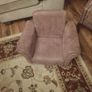 Baby chair. beige fabric armchair resembles the Rosebury model from EZ Living Interiors, featuring a low-profile design and soft textured upholstery. Image 2