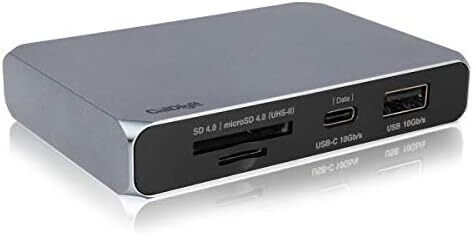 CalDigit USB-C Gen2 10Gb/s SOHO Dock - Up to 4K 60Hz, HDMI 2.0b, HDR, DisplayPort 1.4, 10Gb/s USB A & USB C, UHS-II microSD and SD Card Readers, Passthrough Charging