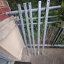 10x Galvanised Steel Posts,  Rails 122cm Long Image 3