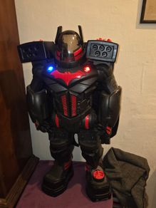 Imaginext Red and Black Batbot Xtreme - Lights and Sounds fully working