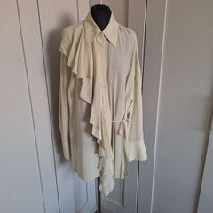 Shirt with front frill from Mango