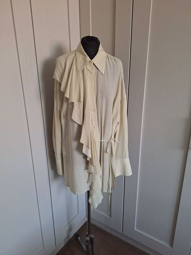 Shirt with front frill from Mango