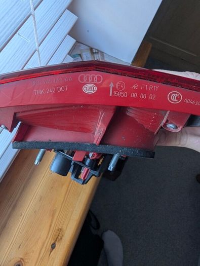 Genuine Hella rear tail light for Audi A4 B8 Sedan.