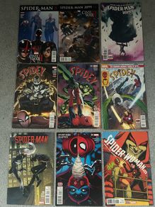 Spidey, Spider-man, Spiderman/Deadpool, Spider Woman & Spider-man 2099 bundle