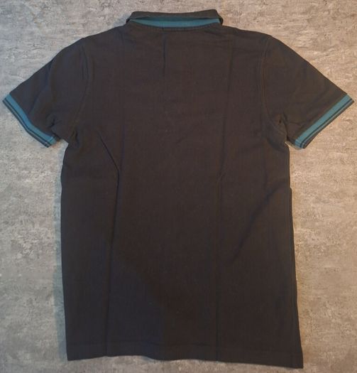 Fred Perry Men's S Twin Tipped Polo Navy Teal Blue
