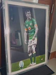 Johnny Sexton Print by Nidge McMorrow