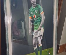 Johnny Sexton Print by Nidge McMorrow