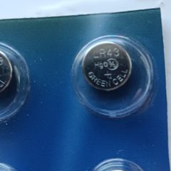 LR43 button cell battery - Free shipment