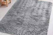 Rugs Living Room - Grey Area Rugs for Bedroom Anti Slip - Modern Super Soft Thick Pile Small Fluffy Shaggy Rug Non Shedding