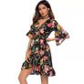 Floral Printed V-Neck dress Image 2