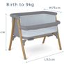 Baby elegance night night bedside crib Image 9