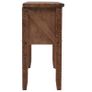 Console Table Solid Fir Wood 131x35.5x75 cm Brown Image 3