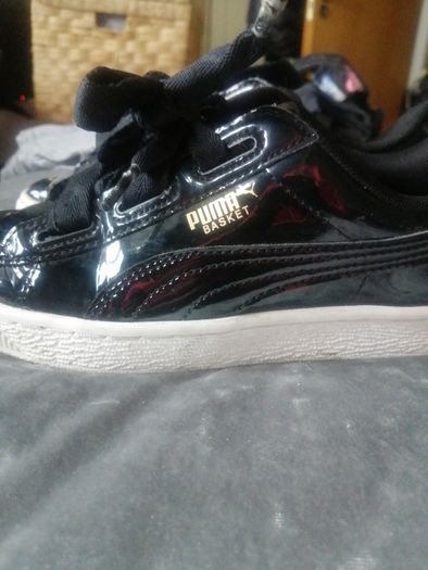 puma patent leather trainers
