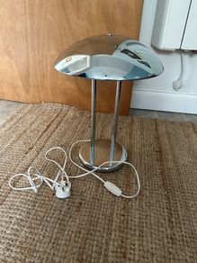 Ikea Vintage Chrome Mushroom Lamp - 1980's